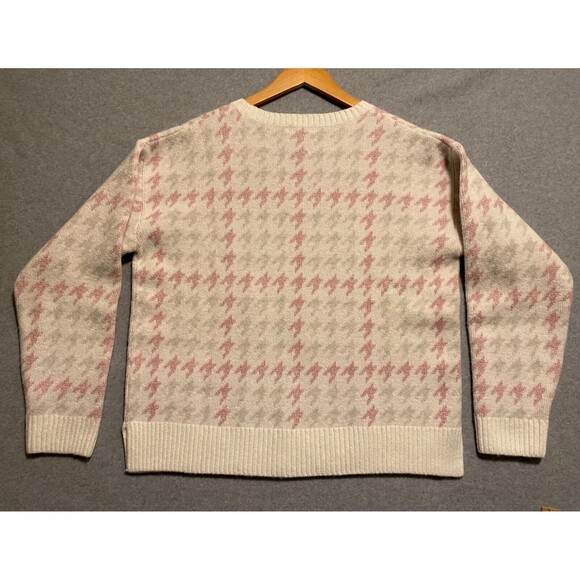 525 America Sweaters Women's L Pink Stretch Heavy Sparkles Crew Neck Long Sleeve - Picture 9 of 14